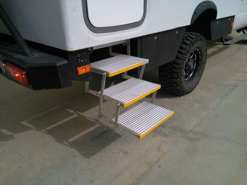 Ce Aluminum Folding 3 Step Electric Side Step Ladder for Vehicle with LED Light