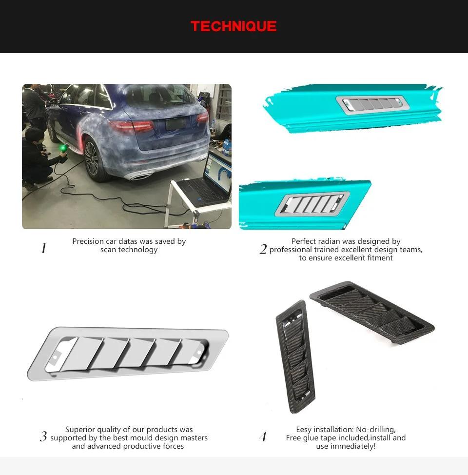 Carbon Fiber Side Fender Vents Trims for Benz Mercedes G Class Amg G55 G63 G65 2004-2018