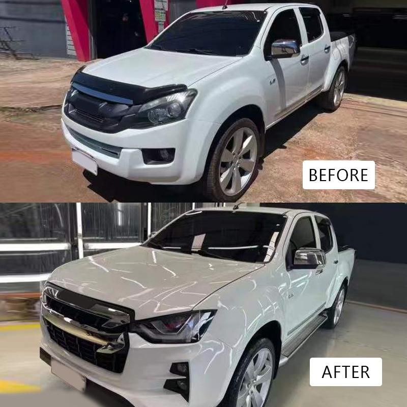 Front Rear Bumper Facelift Kit Body Kits for Isuzu D-Max 2016-2019 Upgrade to D-Max 2021