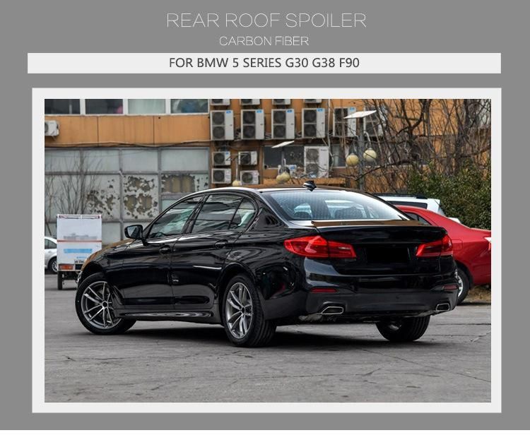 Carbon Fiber Rear Trunk Roof Spoiler for BMW 5 Series G30 G38 F90 2017-2019