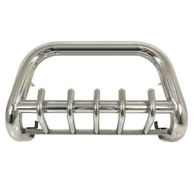 Universal Custom Design with Skid Plate 201 Stainless Steel Bull Bar Front Bumper Grille Guard for Toyota Hilux Revo 2015-2021