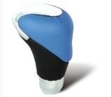 Plastic+Blue Leather Car Shift Knob