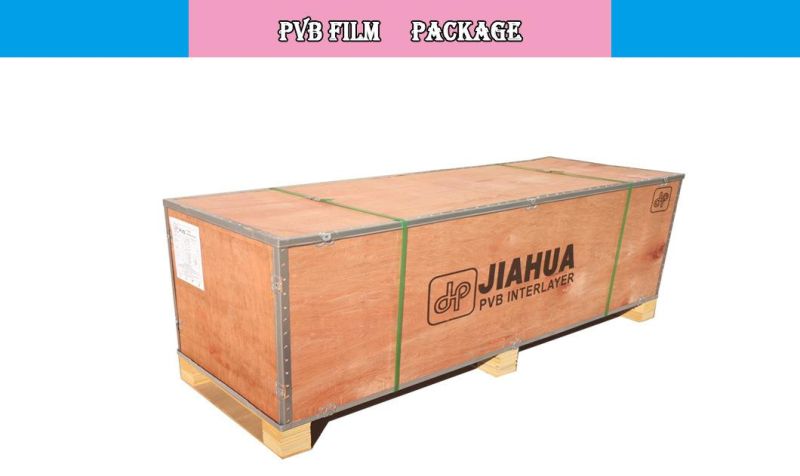 0.76mm Blue on Clear PVB Film for Windshield Glass