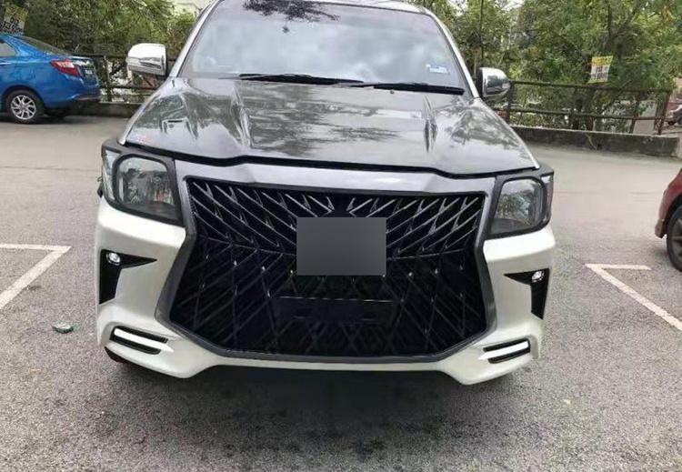 Car Accessories Front Rear Bumper Face Lift Wide Conversion Body Kit for Hilux Vigo Upgrade to Lexus 2012-2015