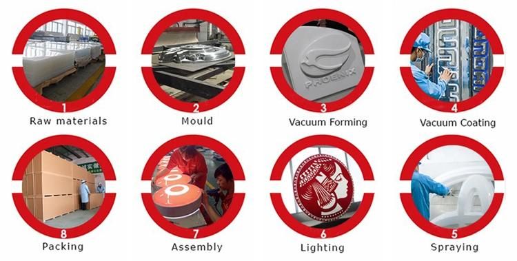 Front Lit Car Brand Logo Sign