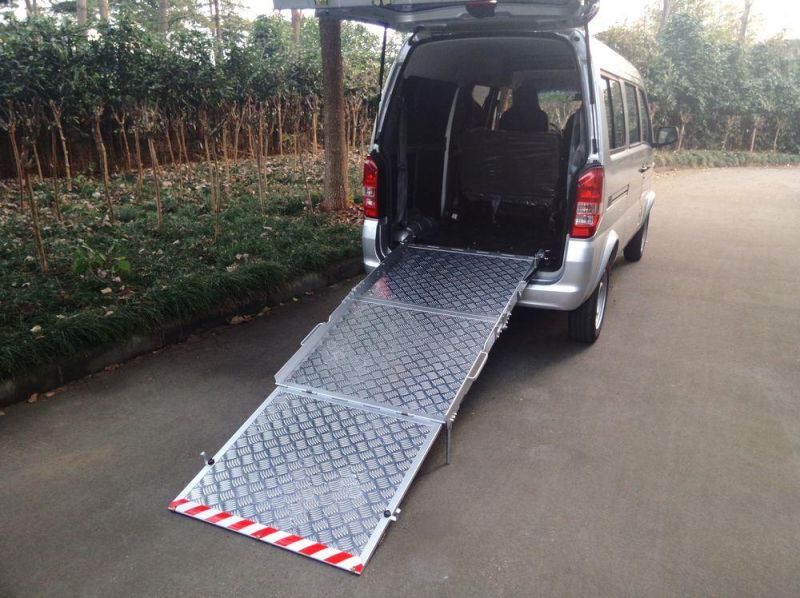 TUV Manual Aluminum Folding Wheelchair Ramp for Motorcycle with 350kg Loading for Electric Scooter