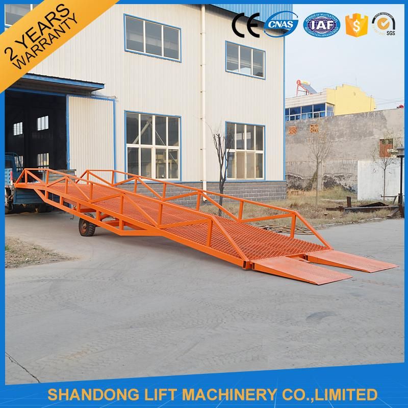 8t Container Loading Ramps / Industrial Loading Ramps 0.9m - 1.8m Lifting Height