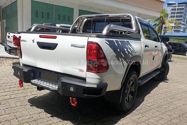Rear Bumper Car Accessories Black Steel Bullbar for Mitsubishi Triton 2019+