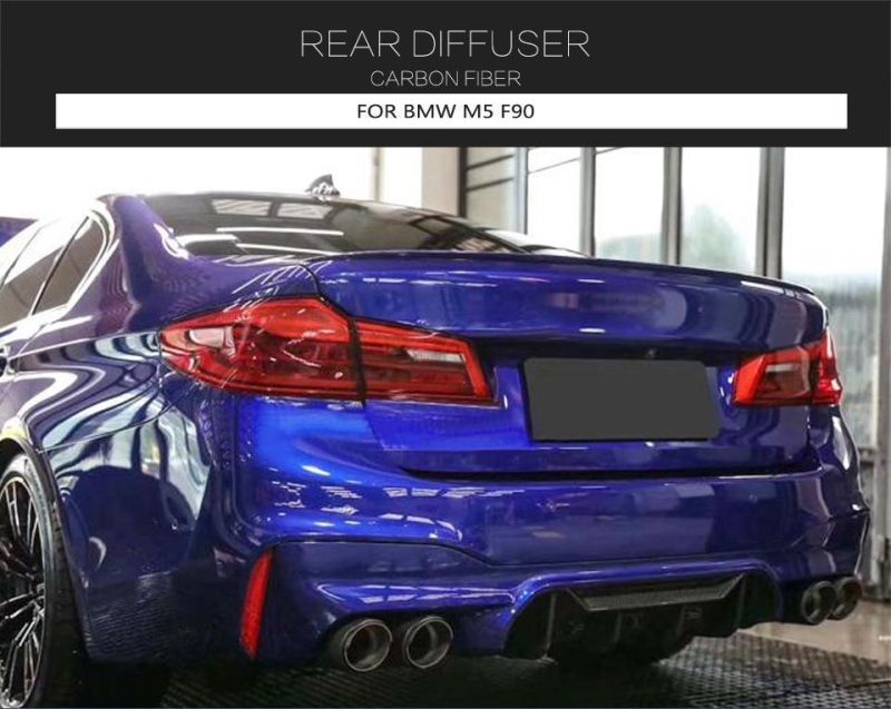 Carbon Fiber Rear Bumper Diffuser for BMW M5 F90 2018-2019