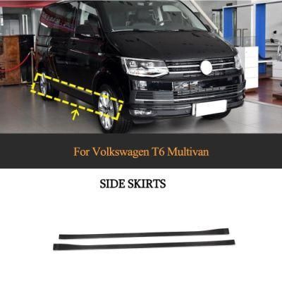 Carbon Fiber Side Skirts Extensions for Volkswagen T6 Multivan 2015-2020
