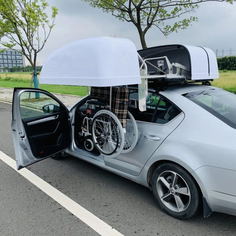 Wheelchair Storage System on Car Roof