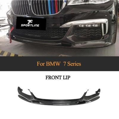 FRP Front Bumper Lip Spoiler Splitters Matt Black for BMW 7 Series G11 G12 M Sport 2016-2018