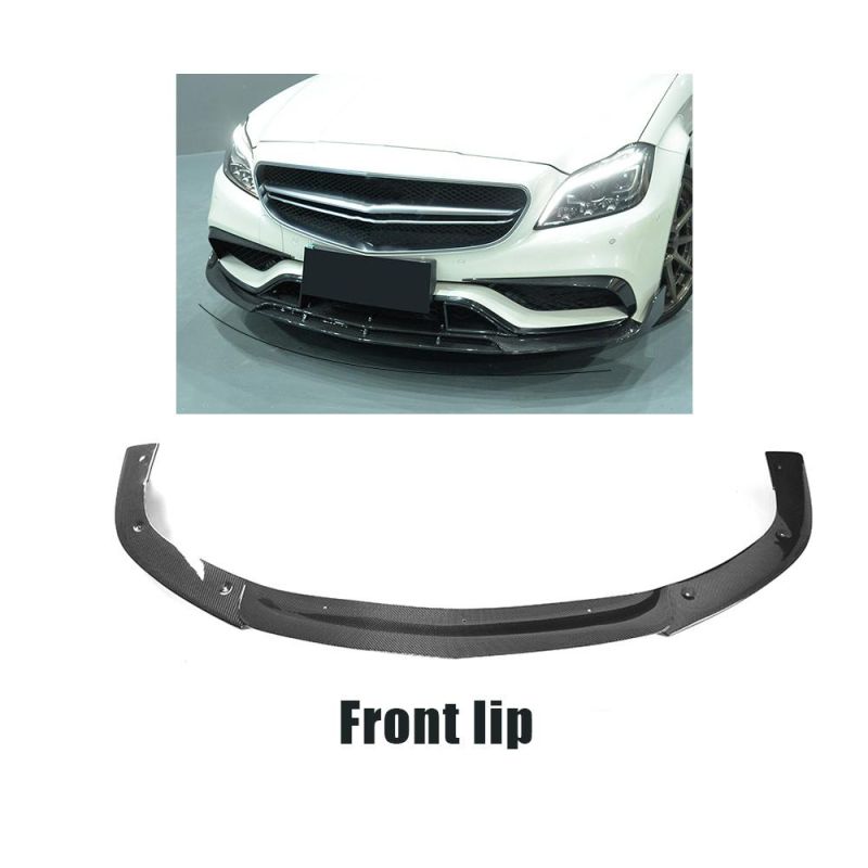 Car Front Bumper Lip Carbon Fiber for Mercedes Ben Z W218 Cls63 Amg 15-17
