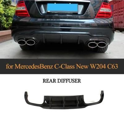 Carbon Fiber Rear Bumper Diffuser for Mercedes W204 C63