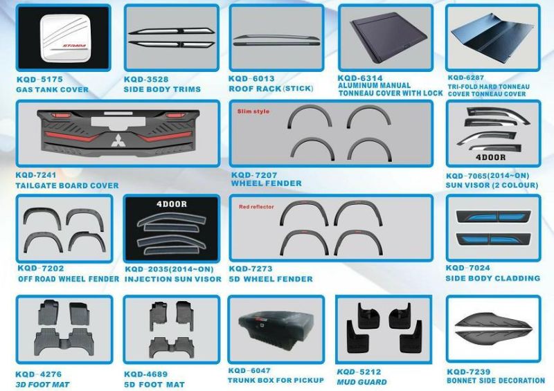 High Quality Chrome/Black Door Handle Cover for Triton 2019