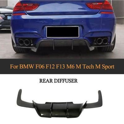Carbon Fiber Rear Bumper Diffuser Body Kits for BMW F06 F12 F13 M6 M Tech M Sport 2013-2016