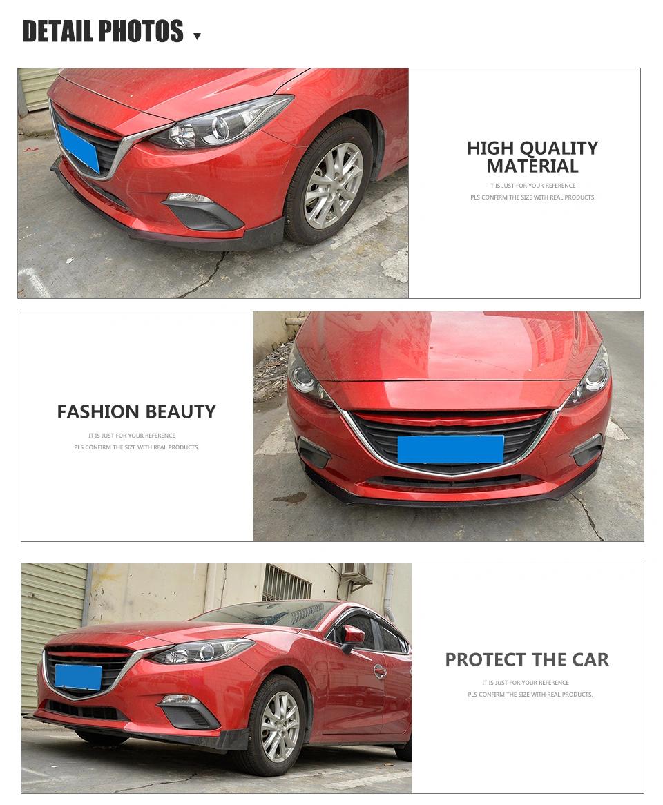 Carbon Fiber Front Bumper Lip for Mazda 3 Axela Sport 4-Door 2014-2016