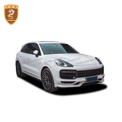 Factory Supply Techart Style Carbon Fiber Rear Bumper Diffuser Front Lip Small Body Kit for Porsche 9y0