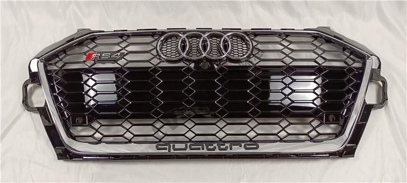 Honeycomb Front Grille for Audi A4 S4 Upgrade to 2020-2021 RS4 Style