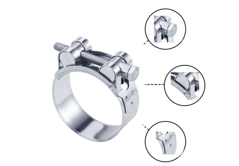 European Type Heavy Duty Stainless Steel Pipe Clamps