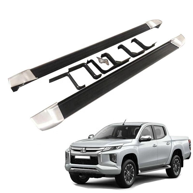 4X4 ABS Plastic Aluminum Alloy Car Side Step Running Board for Mitsubishi Triton L200 2019 2020 2021