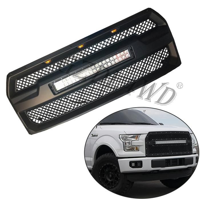for F150 2015-2017 Raptor Style 120W LED Bar Front Grill