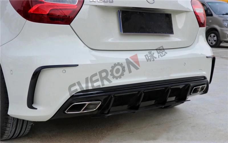 A45 Body Kits Front Bumper Rear Bumper Side Skirts for Mercedes Benz a Class W176 2013-2018