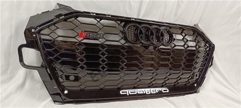 Honeycomb Front Grille for Audi A4 S4 Upgrade to 2020-2021 RS4 Style