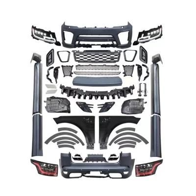 Body Kit for Land Rover Range Rover Sport 2013-2017 Upgrade to 2018-2022 SVR Model with Front Bumper Kit Rear Bumper Assy