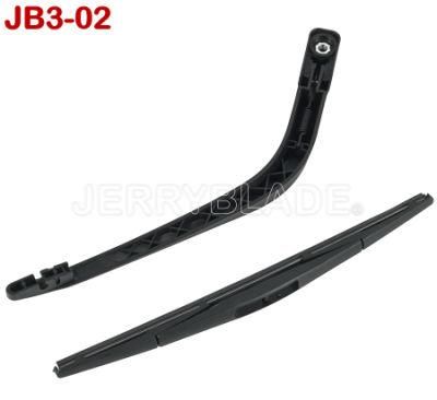 Car 14&quot; Rear Windshield Windscreen Wiper Arm Blade Set, for Honda Fit and Jazz Mk1 2001 2002 2003 2004 2005 2006 2007 2008 OE Rear Wiper Arm Kit