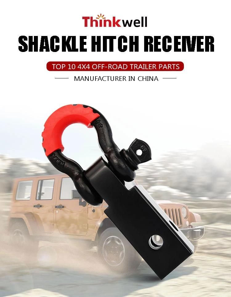 Forged Tow Winch Receiver Mount with Shackle