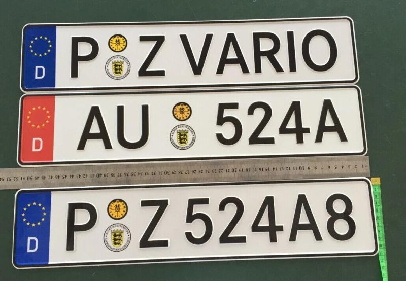 Aluminum License Plate Number Plate Car Plate (JS00149)