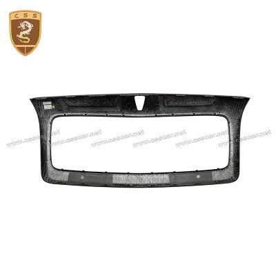 Carbon Fiber Msy Style Front Bumper Grille Mesh Grille Surround Frame Cover for Bentley Flying Spur
