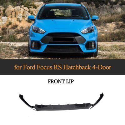 Carbon Fiber Front Lip Spoiler Body Kit for Ford Focus RS Hatchback 16-18