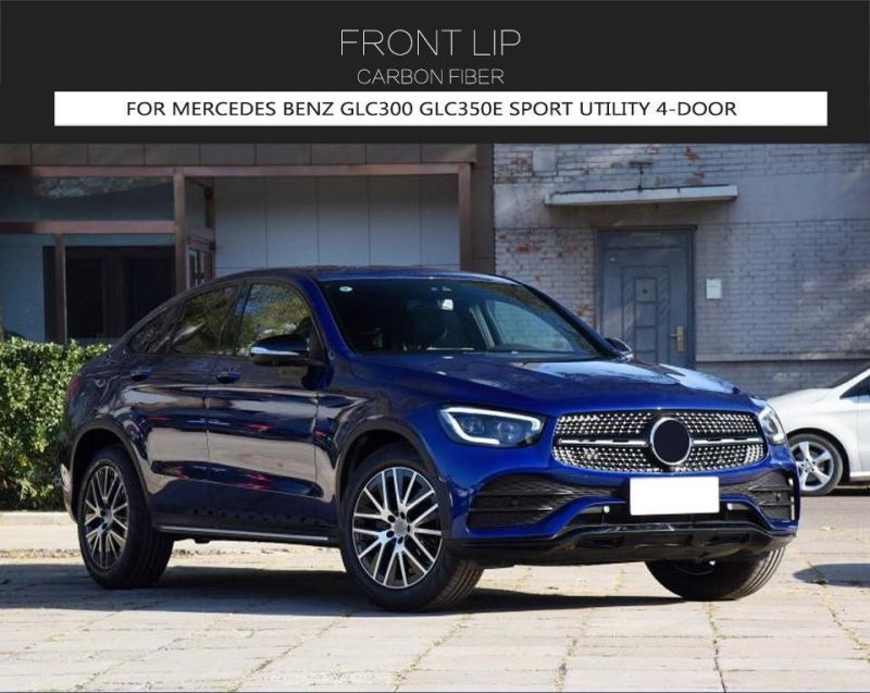 Carbon Fiber Front Lip for Mercedes Benz X253 Glc300 Glc350e Sport Utility 4-Door 2020-2021