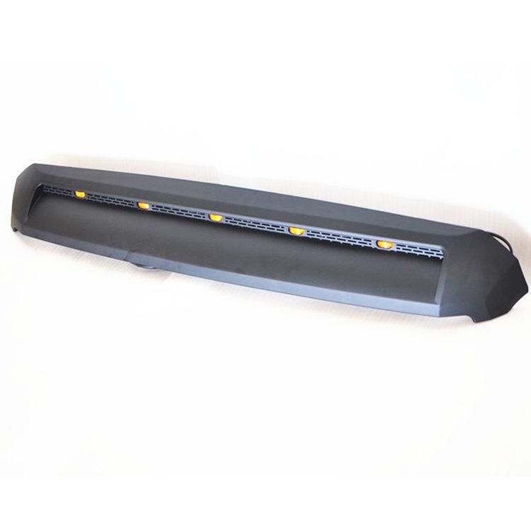 Hot Sale Black LED Light Upper Grille Hood Bulge Molding for Tundra 2014 up