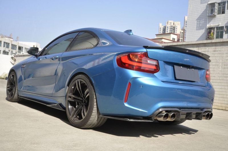 Carbon Fiber Car Rear Bumper Trunk Diffuser Lip for BMW F87 M2 Base Coupe 2016-2017