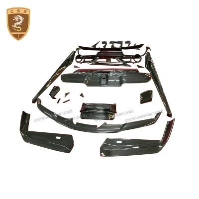 Excellent Quality Carbon Fiber Front Bumper Wrap Angle Novite Ross Style Body Kit for Ferrari 488 Gtb Front Rear Lips Body Kits