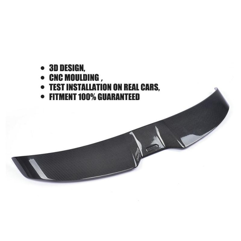 Carbon Fiber C Style Rear Roof Spoiler for Mercedes-Benz Smart Fortwo 2016-2017