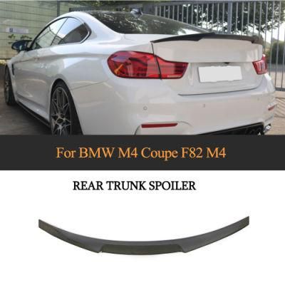 Carbon Fiber F82 M4 Car Rear Wing Spoiler V Style for BMW 4 Series M4 Coupe 2014-2018