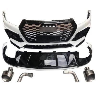 for Audi Q5 Upgrade to Rsq5 Sq5 Star Car Front Bumper with Grille Body Kits 2018 2019 2020 2021