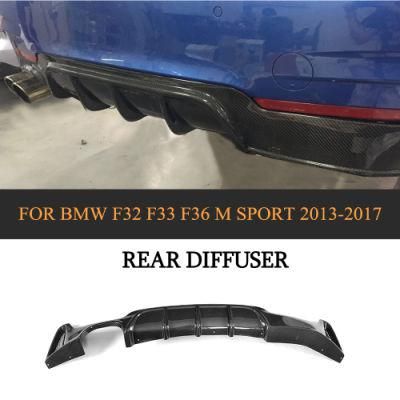 P Style Carbon Fiber Rear Diffuser for BMW F32 F33 F36 M Sport 13-17 (Fits: Msport only)