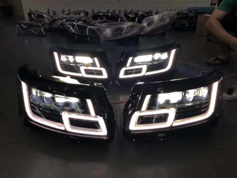 Lr098522 Lr098460 4 Lens LED Front Lights Headlight for Range Rover Vogue 2018-2021 L405 Head Lamp