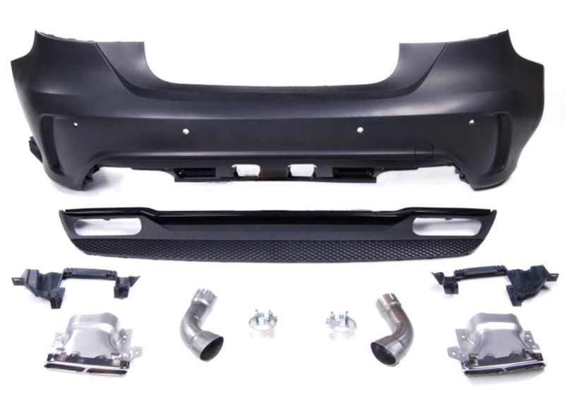 Front Bumper Exhaust Tip Side Skirt Body Kit for W176 A200 A250 to A45
