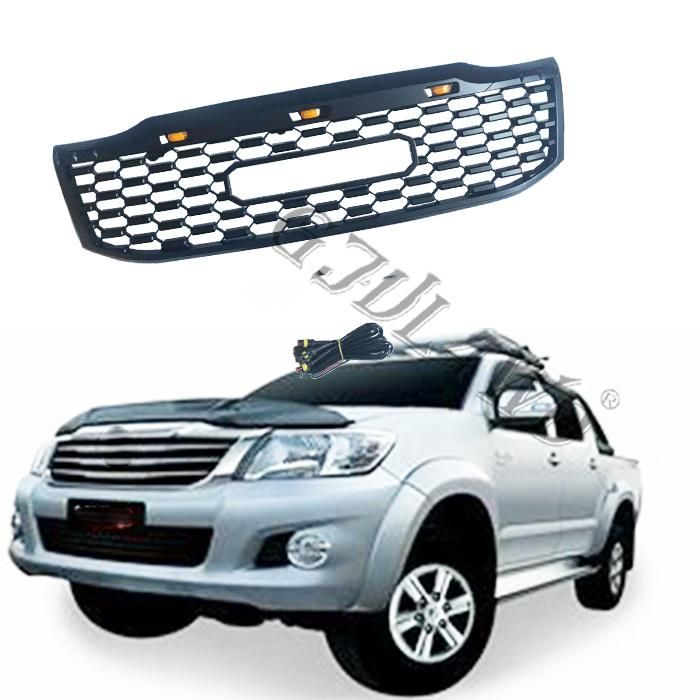 with LED Light Middle Grill for Toyota Hilux Vigo 2012