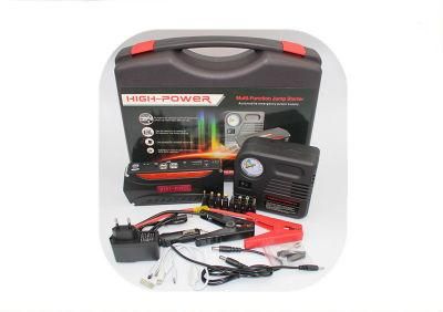 Ergonomic Design Big Power Battery Jump Starter with Pump