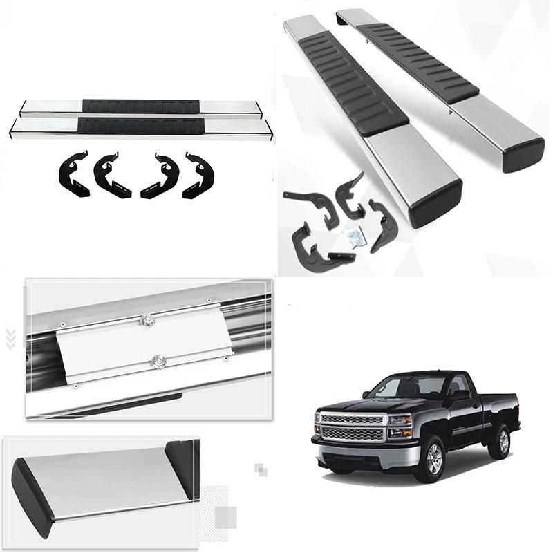 Factory Direct Price Car Parts Running Boards Side Steps Nerf Bars Fits for 2019-2021 Silverado Regular Cab