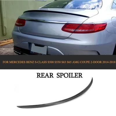 Carbon Fiber Rear Spoiler for Mercedes Benz S-Class S500 S550 S63 S65 Amg Coupe 2-Door 14-18