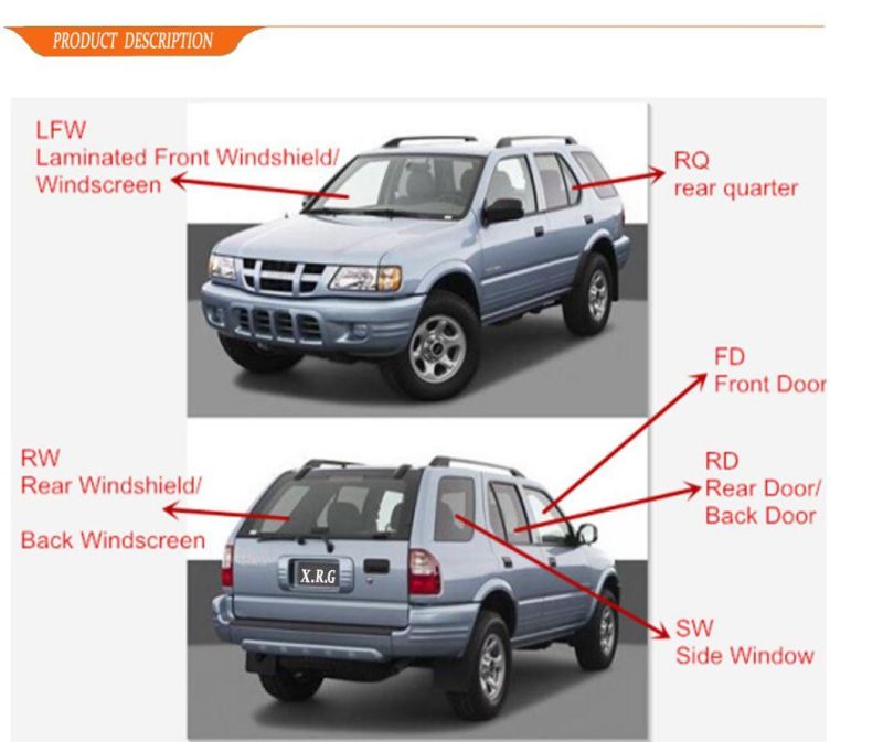 Auto Glass for Ford Ranger 98- /Mazda B2200/B2500 Laminated Front Windshield