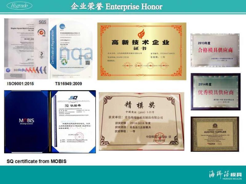 Plastic Tooling and Parts for Cooker/ Water Heater/ Autoparts/Airplane/ Washer/Dryer/Household Parts.